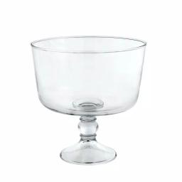Libbey Selene 9 in. Glass Trifle Bowl, 96 oz Footed Pedestal Serving Bowl, Clear thumbnail 2
