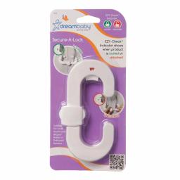Dreambaby EZY-Check Secure-A-Lock Child Safety Cabinet Locks thumbnail 6