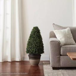 Pure Garden 36 in. Artificial Boxwood Tower Style Topiary with Pot thumbnail 5