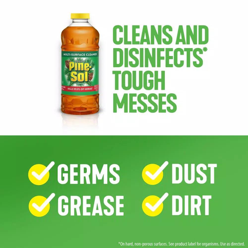 Pine-Sol Original Pine All Purpose Multi-Surface Cleaner, Concentrated Disinfectant, 144 oz.
