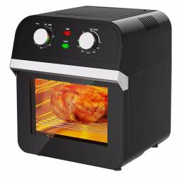Costway 12.7 Qt. Black Air Fryer Oven with Rotisserie, 1600W Multi-Function Cooker thumbnail 2