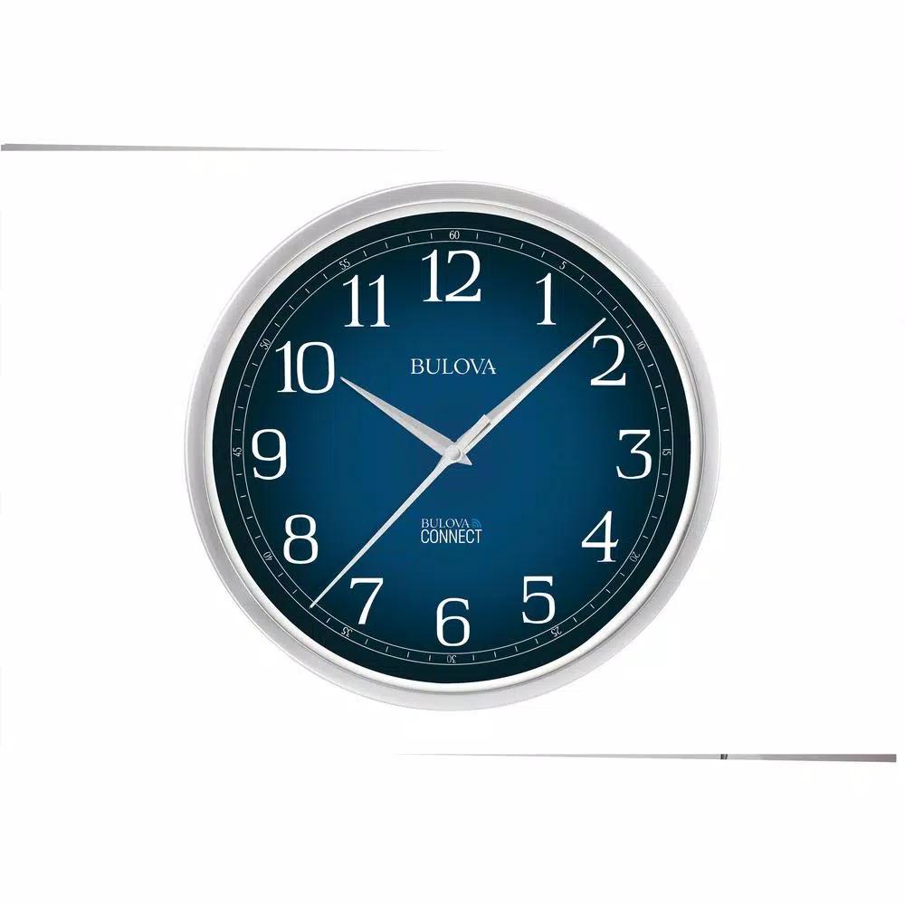 Bulova Golden Music 20 in. Pendulum Wall Clock with 12 Melodies and K-9 Crystal Elements