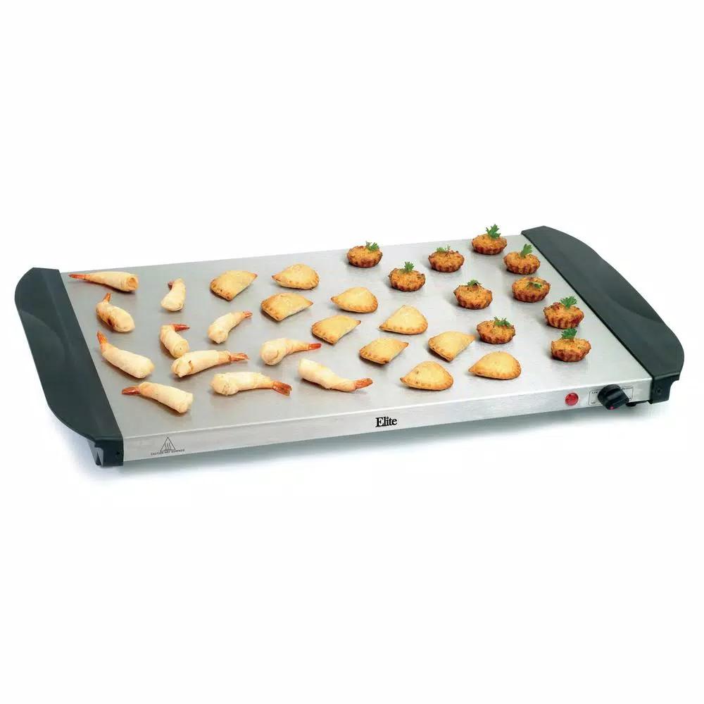 Elite Stainless Steel Buffet Server and Warming Tray Set