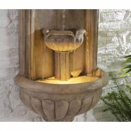 Kenroy Home Royal Resin Lionhead Wall Fountain - Sandstone Finish Mediterranean Outdoor Water Feature thumbnail 6