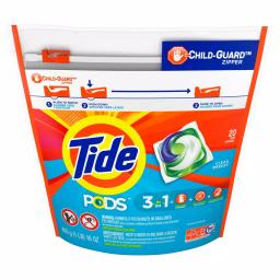 Tide PODS Laundry Detergent Pods, Clean Breeze Scent, 20-Count (6-Pack) thumbnail 4