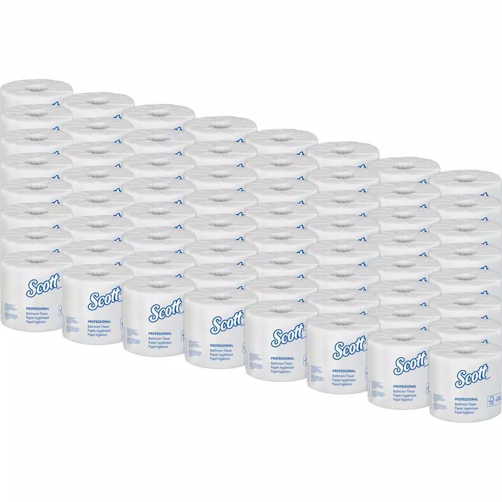 Scott Eco-Friendly 2-Ply Recycled Toilet Tissue, 506 Sheets per Roll, 80 Rolls per Carton