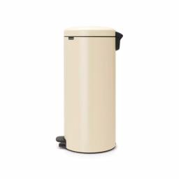 Brabantia 8 Gallon Almond Steel Step-On Trash Can with Soft-Close Lid thumbnail 3