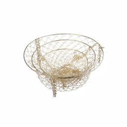 Fox Run Gold 3-Tier Hanging Fruit Basket - Iron Metal Wire Tiered Kitchen Organizer thumbnail 2