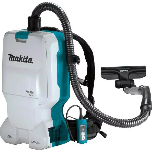 Makita 18V X2 LXT Brushless Cordless 1.6 Gal. HEPA Filter Backpack Dry Vacuum (Tool-Only)