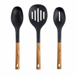 MegaChef 7-Piece Nylon Kitchen Utensil Set with Wood Design Finish thumbnail 5