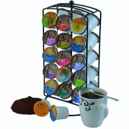 Southern Homewares Keurig 30 K-Cup Carousel Cup Holder - Rotating Coffee Pod Organizer, Black thumbnail 1