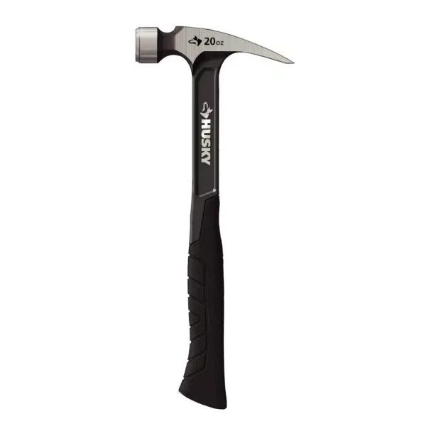 Husky 20 oz. Steel Rip Claw Hammer with Ergonomic Grip