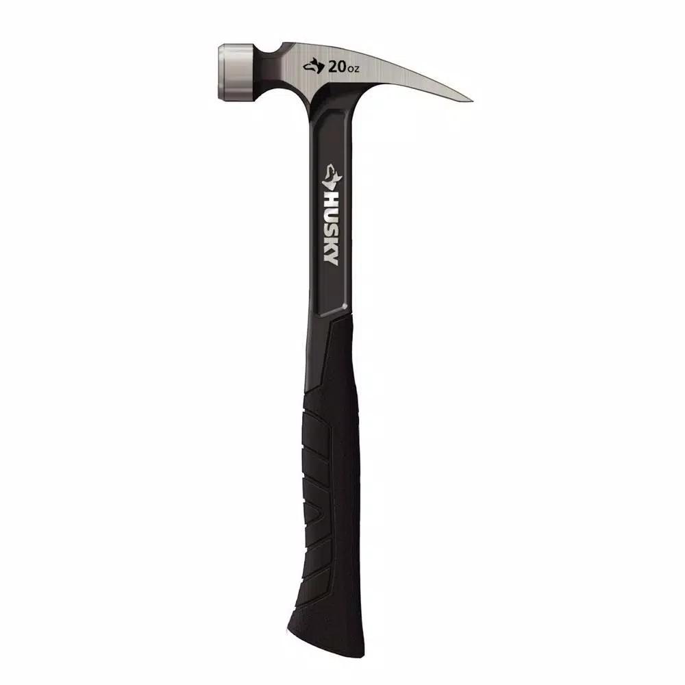 Husky 20 oz. Steel Rip Claw Hammer with Ergonomic Grip