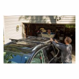 CURT Universal Aluminum Roof Rack Cross Bars, 150 lb. Capacity, Black (2-Pack) thumbnail 5
