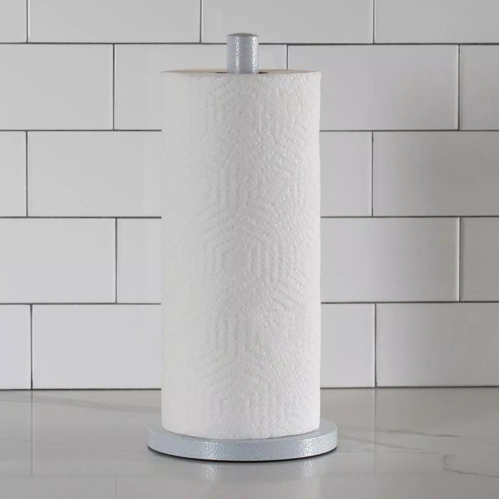 Laura Ashley Speckled Paper in White Paper Towel Holder