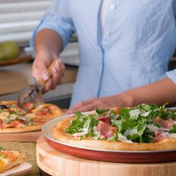 Tramontina Style Ceramica 12.5 in. Pizza Pan, Metallic Copper Aluminum thumbnail 4