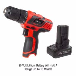 Stalwart 20V Lithium-Ion Cordless 3/8 in. Drill/Driver Kit with 122-Piece Accessory Set thumbnail 5