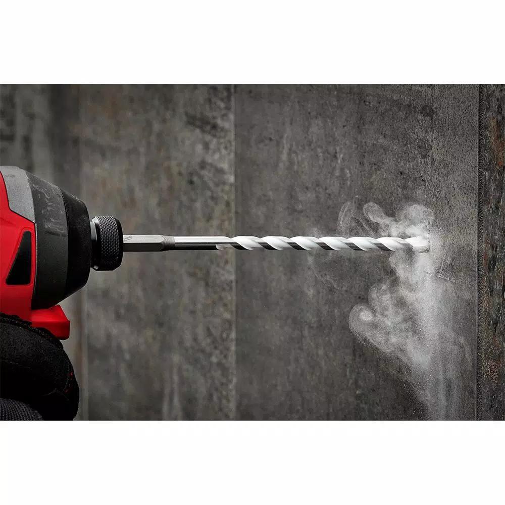 Milwaukee SHOCKWAVE 5/16 in. Carbide Multi-Material Drill Bit, 6 in. Length, 1/4 in. Hex Shank