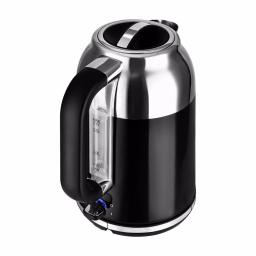 Kalorik Retro 1.7L Electric Kettle, 7-Cup Cordless Water Boiler, Black thumbnail 4