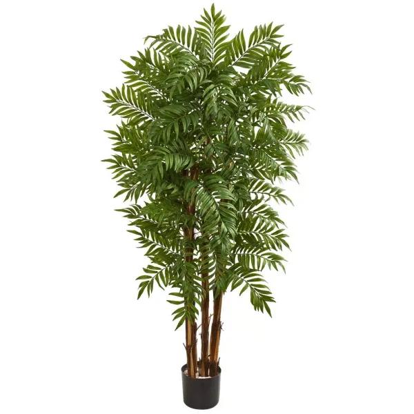 Nearly Natural 5.5 ft. Artificial Parlour Palm Tree - Indoor Silk Tropical Plant