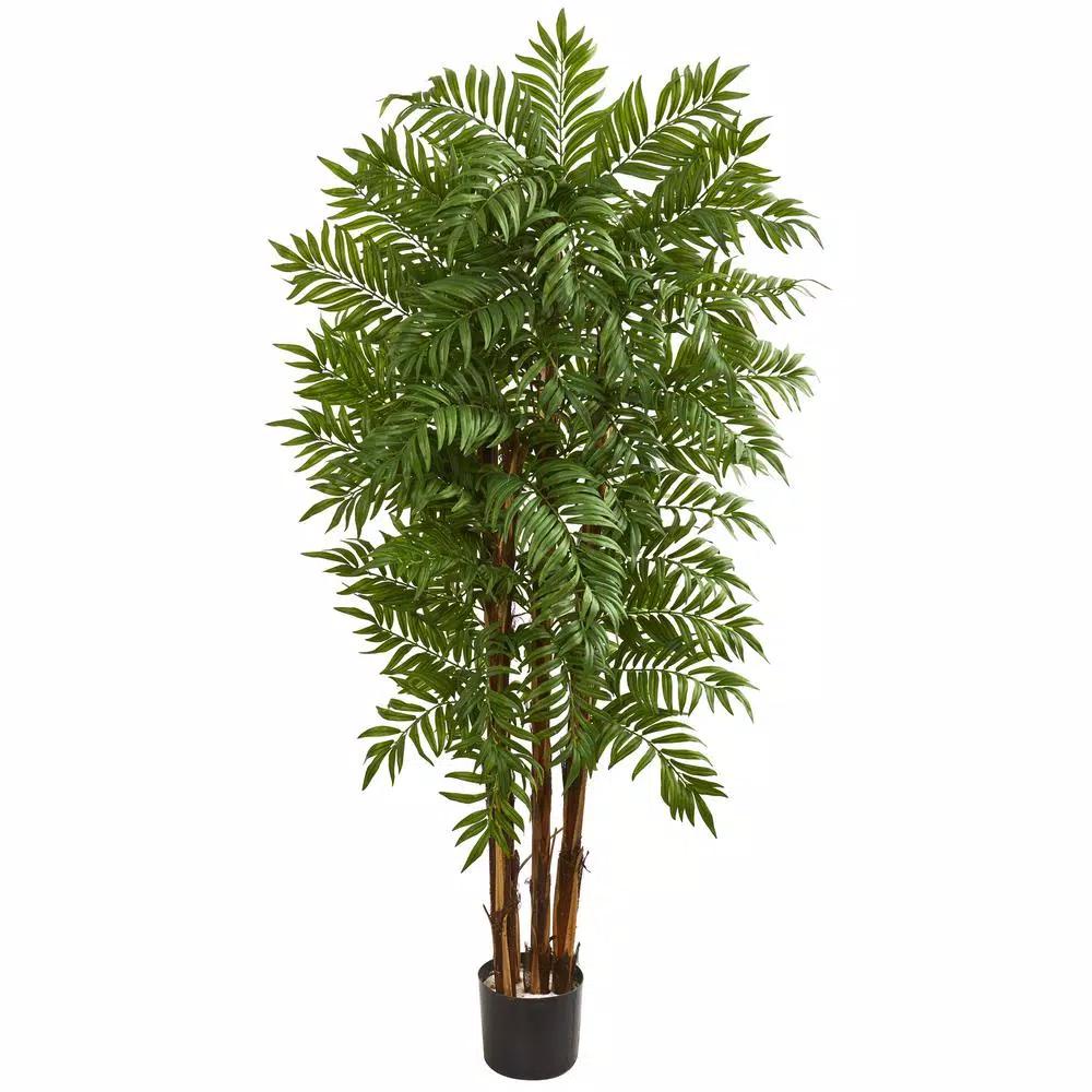 Nearly Natural 5.5 ft. Artificial Parlour Palm Tree - Indoor Silk Tropical Plant