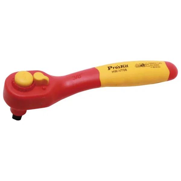 Pro'sKit 3/8 in. Drive 1000V Insulated Reversible Ratchet Handle