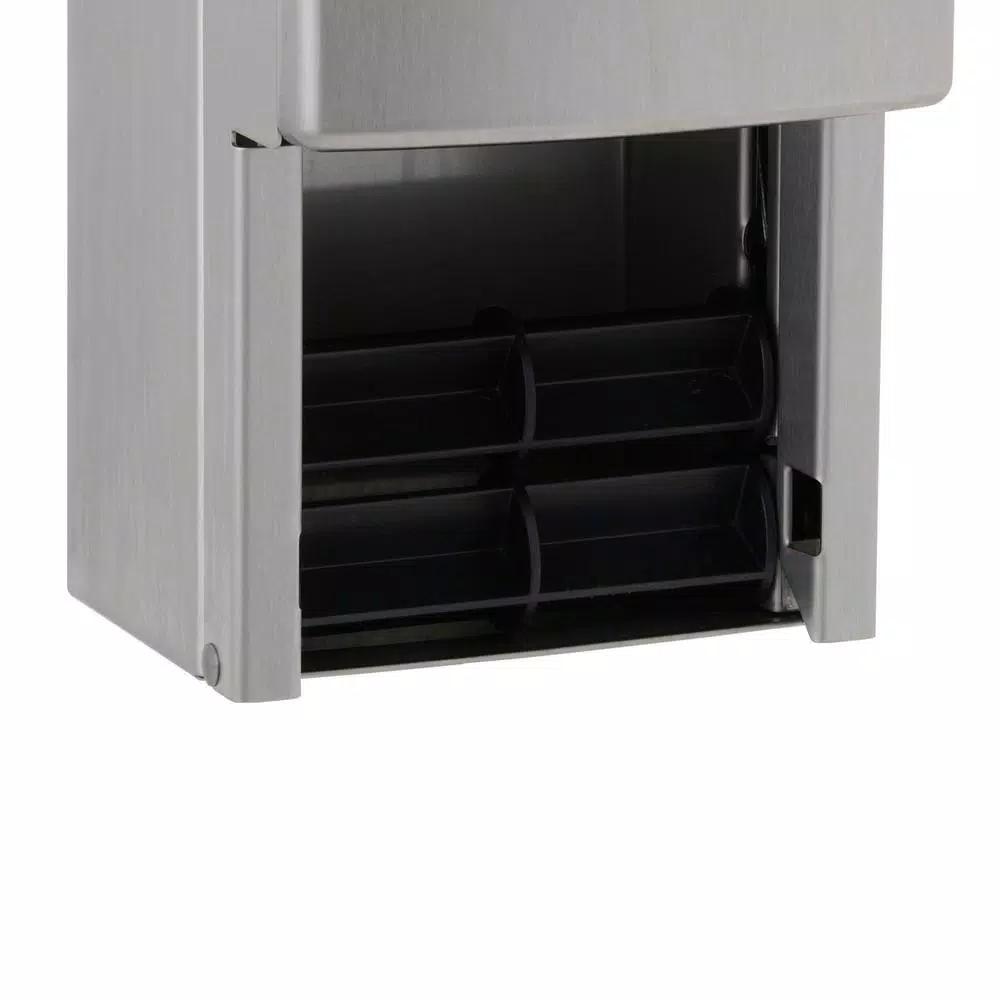 Unbranded Bobrick B-4288 Contura Series Stainless Steel Toilet Tissue Dispenser