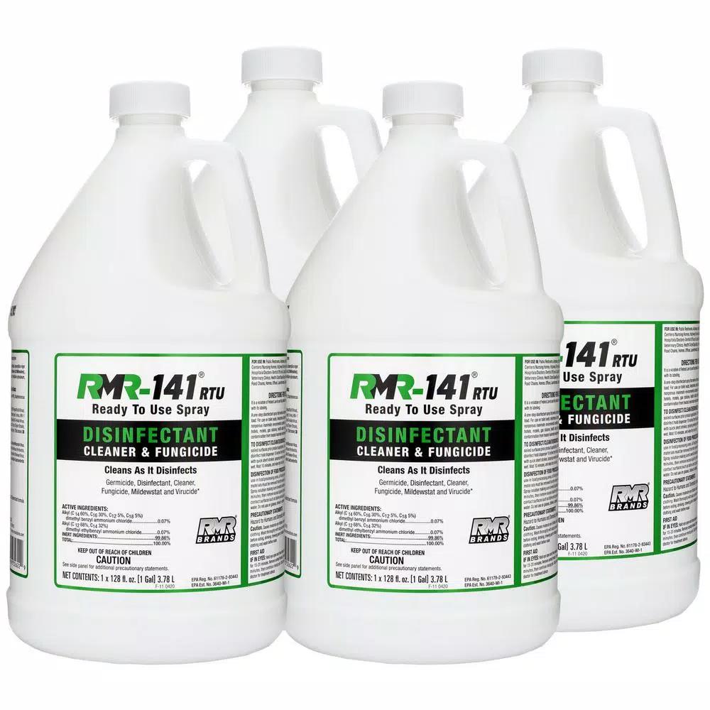 RMR BRANDS RMR-141 RTU Mold Killer and Disinfectant, 1 Gallon (4-Pack)
