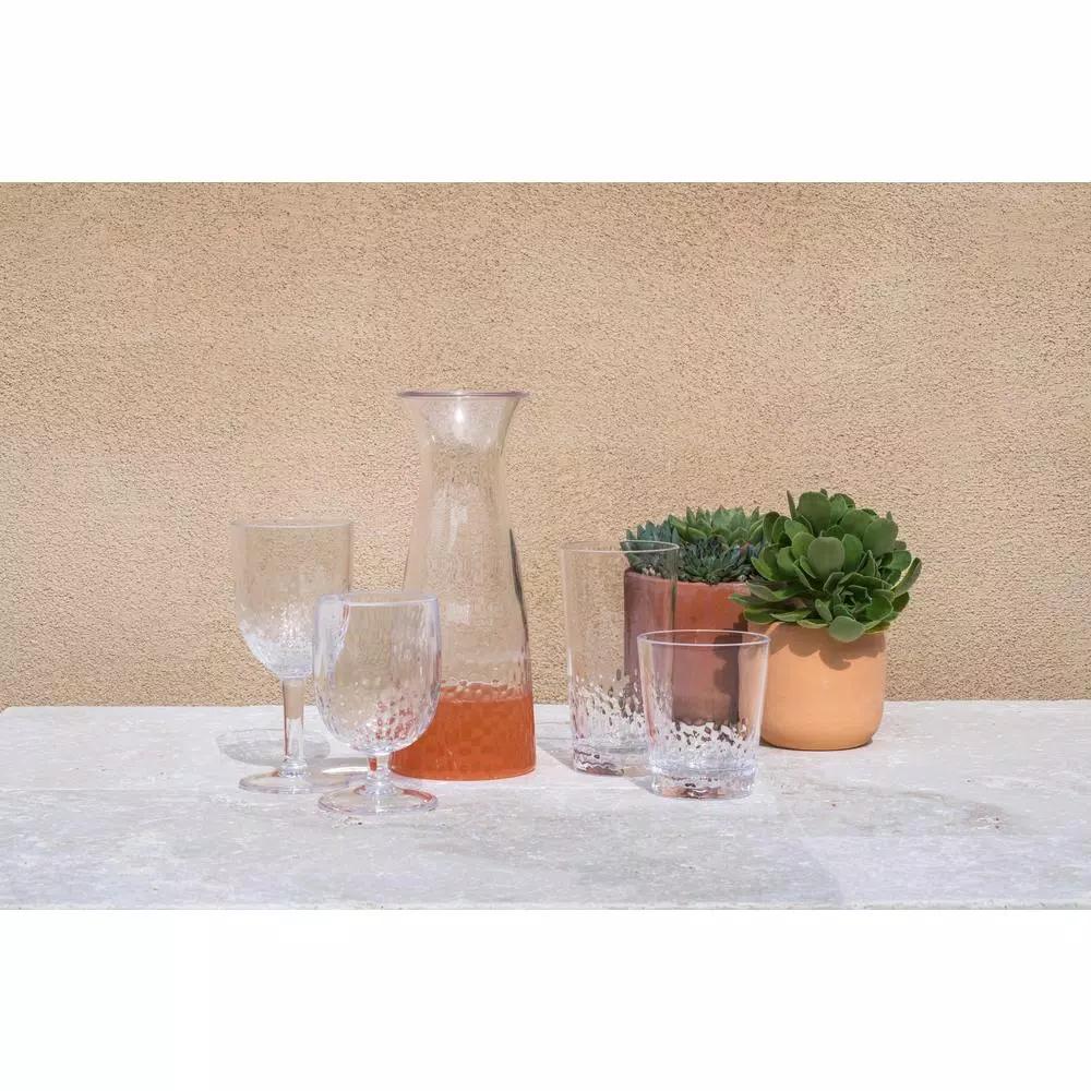 Unbranded Cabo Clear Acrylic Double Old Fashioned Glasses, 15.9 oz, Set of 6