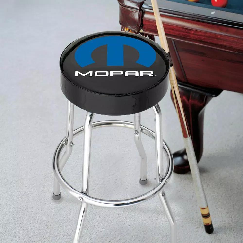 Plasticolor MOPAR Officially Licensed Garage Stool with Chrome Plated Legs