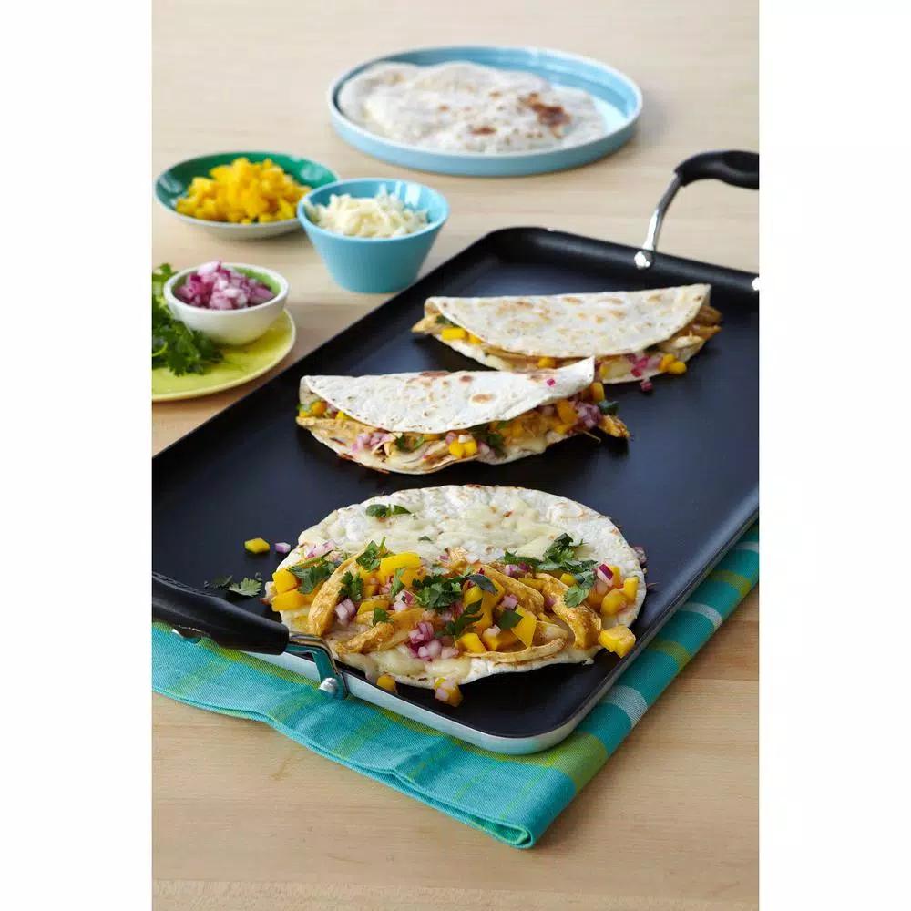 IMUSA 26 in. Nonstick Double Burner Aluminum Griddle