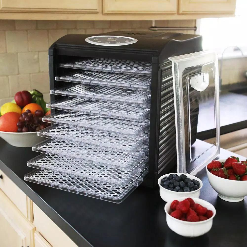 Ivation 9-Tray Electric Food Dehydrator with Digital Timer & Temperature Control, 600W