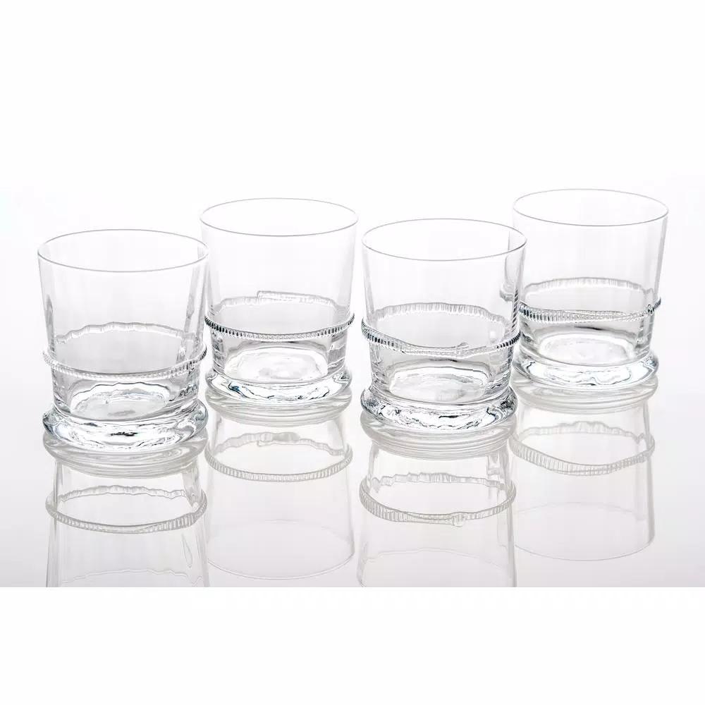 Abigails Lionshead Double Old-Fashioned Glass with Applied Rope Detail (Set of 4)