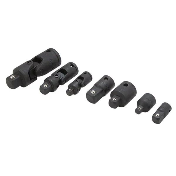 Unbranded 7-Piece Chrome Vanadium Steel Adaptor and U-Joint Set