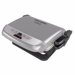 George Foreman Evolve 144 sq. in. Platinum Indoor Grill System with Ceramic and Waffle Plates thumbnail 1