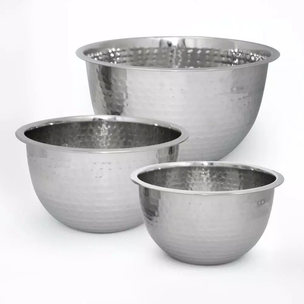 ExcelSteels 5 Qt. Professional Stainless Steel Hammered Mixing Bowl
