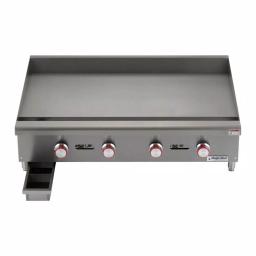 Magic Chef 48 in. Commercial Thermostatic Gas Countertop Griddle, Stainless Steel thumbnail 5