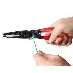 Milwaukee 2-Piece Electrician Pliers Set: 6-in-1 Combination Pliers & Multi-Purpose Wire Stripper Crimper thumbnail 4