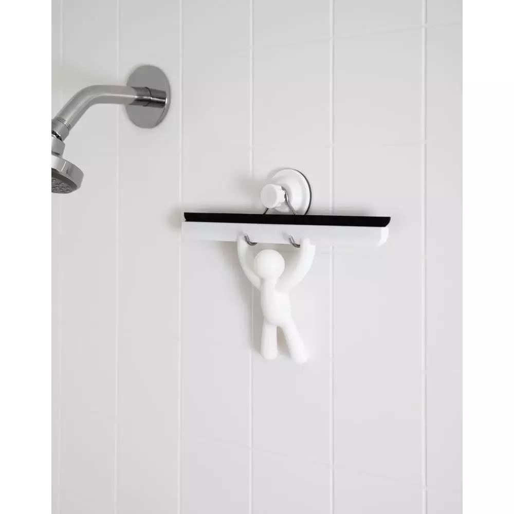 Umbra Buddy Shower Squeegee with Suction Cup, White
