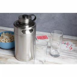 Manna 64 oz. Stainless Steel Double Wall Vacuum-Sealed Keg Growler thumbnail 4