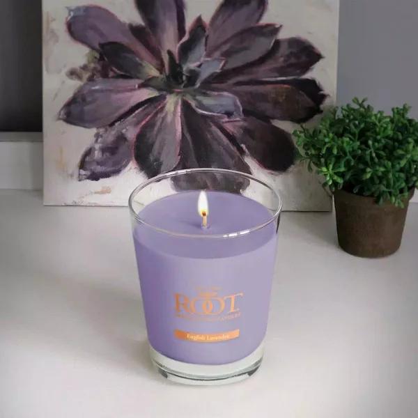 ROOT CANDLES A.I. Root Veriglass English Lavender Scented Soy and Beeswax Filled Jar Candle