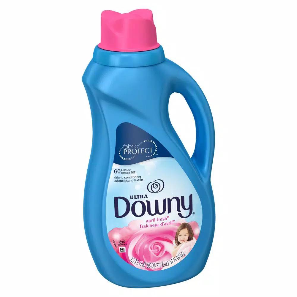 Downy Ultra April Fresh Liquid Fabric Softener, 51 oz (60 Loads)