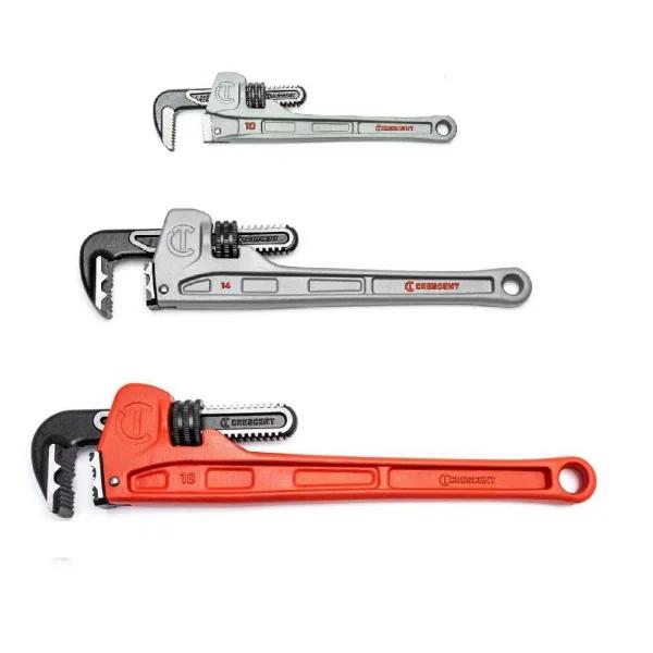 Crescent Aluminum Pipe Wrench, 9-inch Slim Jaw Design