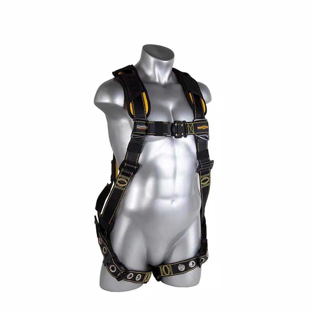 Guardian Fall Protection Cyclone Lineman Safety Harness - Black/Yellow - Medium/Large
