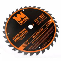 WEN 12 in. Carbide-Tipped Woodworking Saw Blade Set, 32-Tooth & 80-Tooth (2-Pack) thumbnail 5
