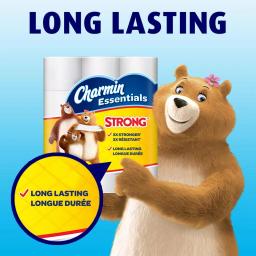 Charmin Essentials Strong 1-Ply Toilet Paper, 48 Giant Rolls thumbnail 8