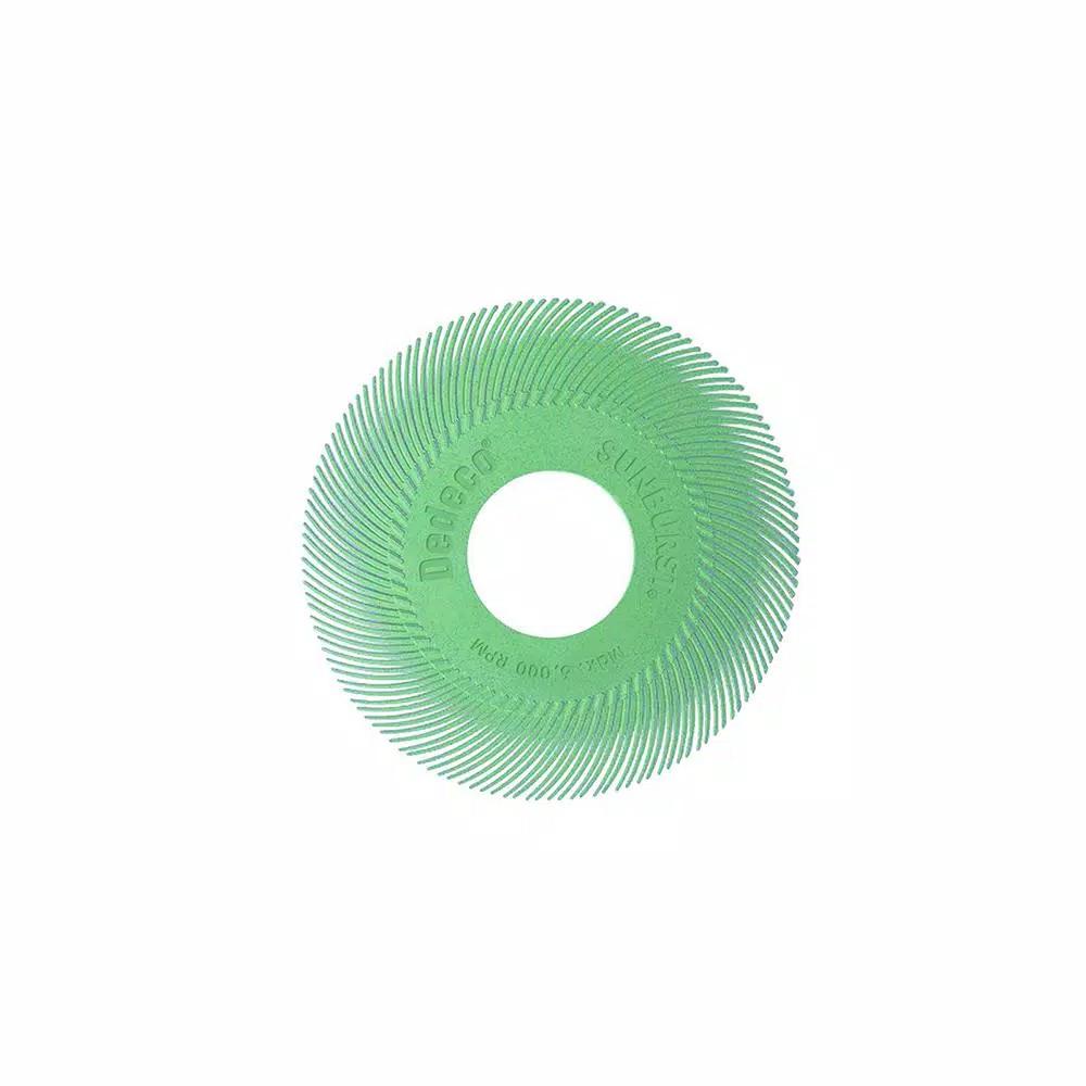 Dedeco Sunburst 6 in. TC Radial Discs, 1 in. Arbor, Ultra-Fine 1 Micron Polishing Tool (40-Pack)