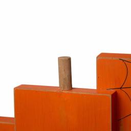 Glitzhome 20 in. Halloween Wooden BOO Standing Decor with Orange Pumpkin Design thumbnail 5