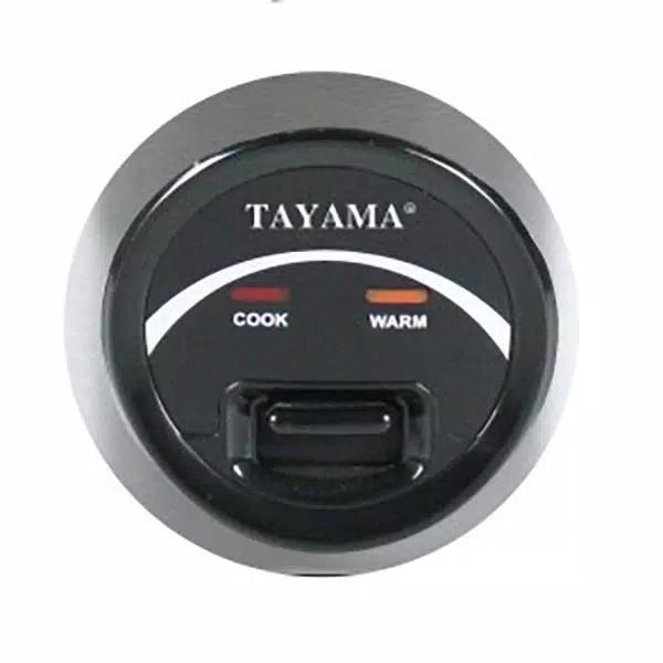 Tayama 10-Cup Stainless Steel Rice Cooker and Food Steamer, 700W