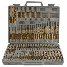 PRO-SERIES 115-Piece Titanium Coated Twist Drill Bit Set with Hex Shank and Storage Case thumbnail 1